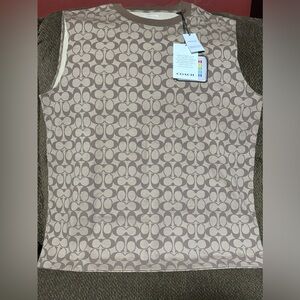 NWT Men’s Coach Signature Rainbow Graphic Tank Size Large C1676